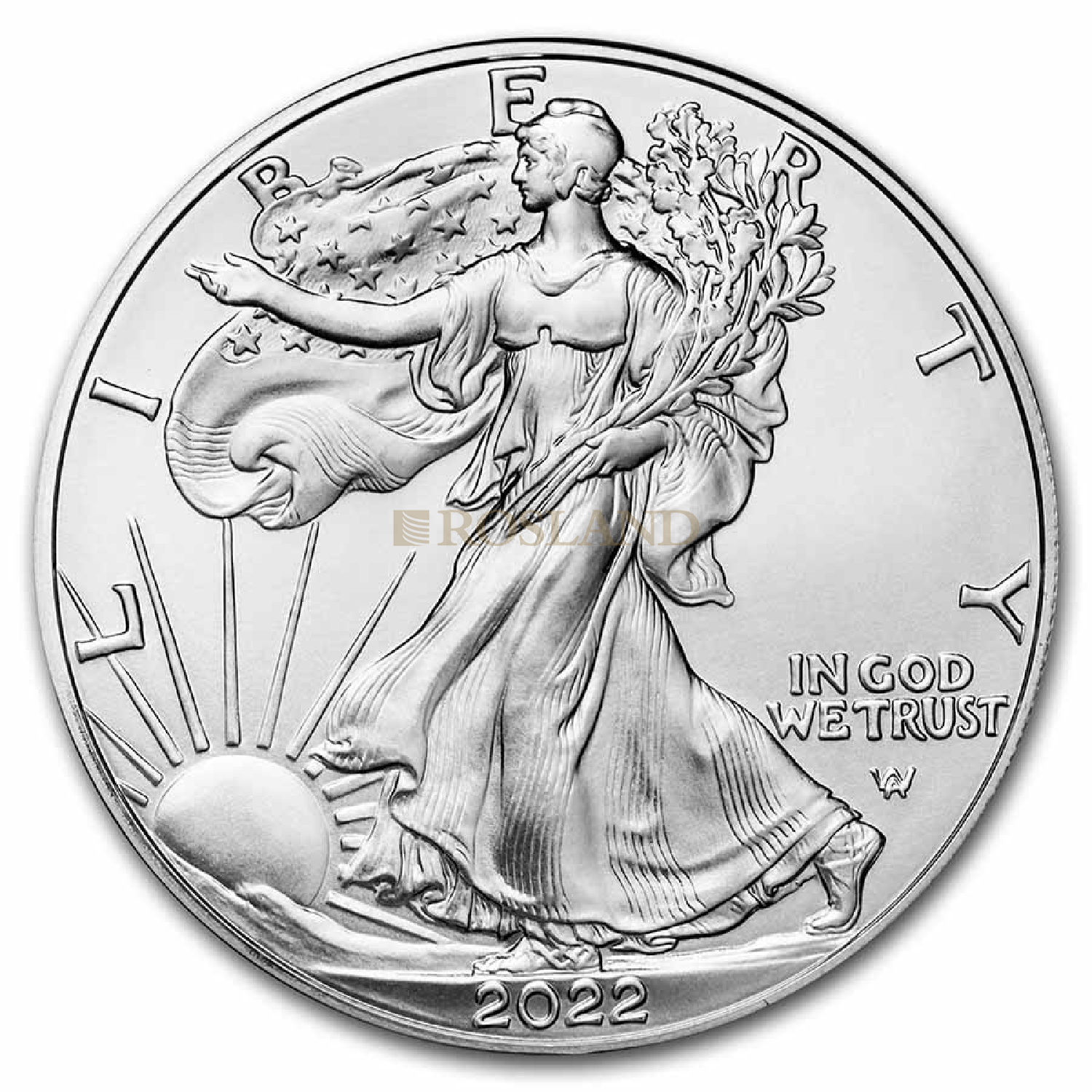 1 Unze Silbermünze American Eagle 2022