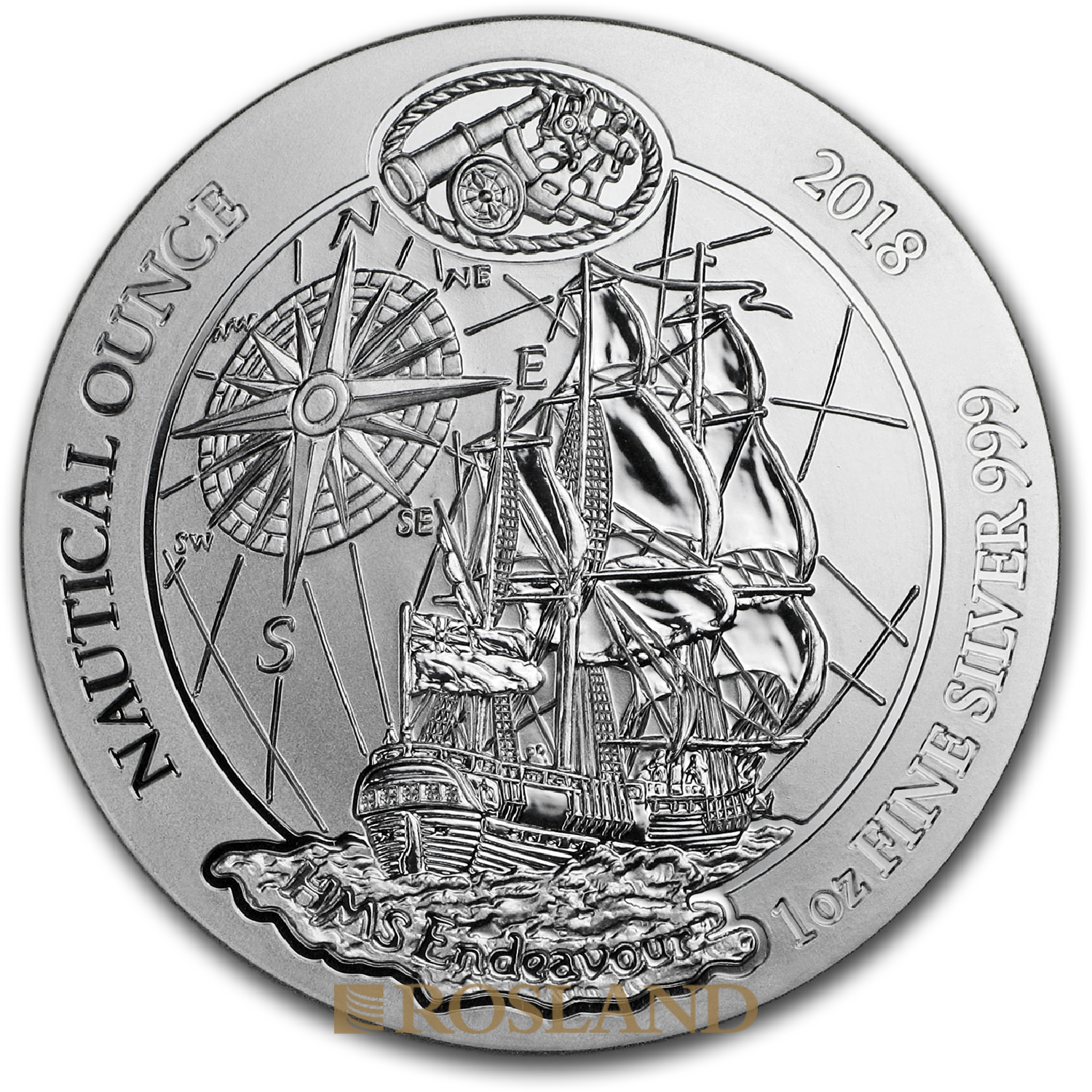 1 Unze Silbermünze Ruanda Nautical Endeavour 2018