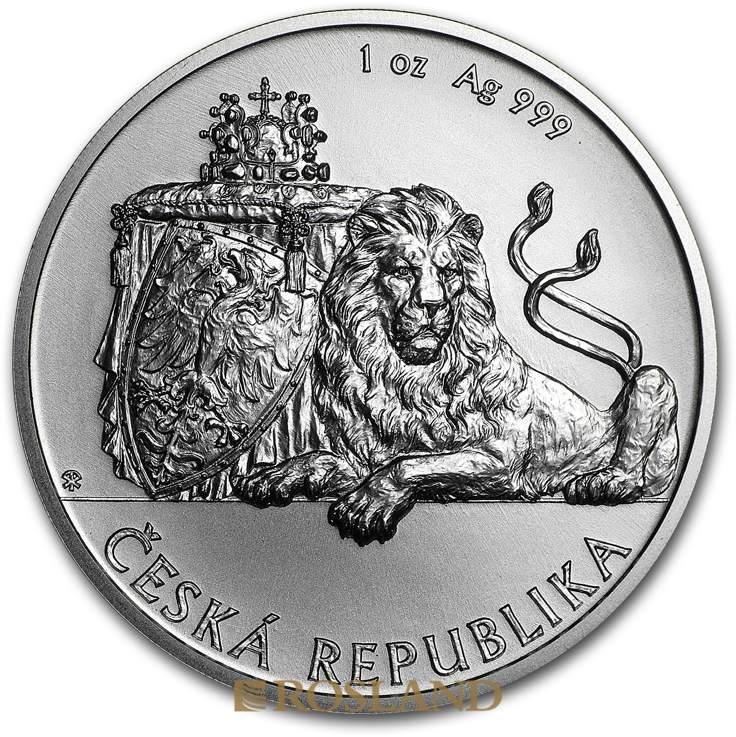 1 Unze Silbermünze Tschechischer Löwe 2018