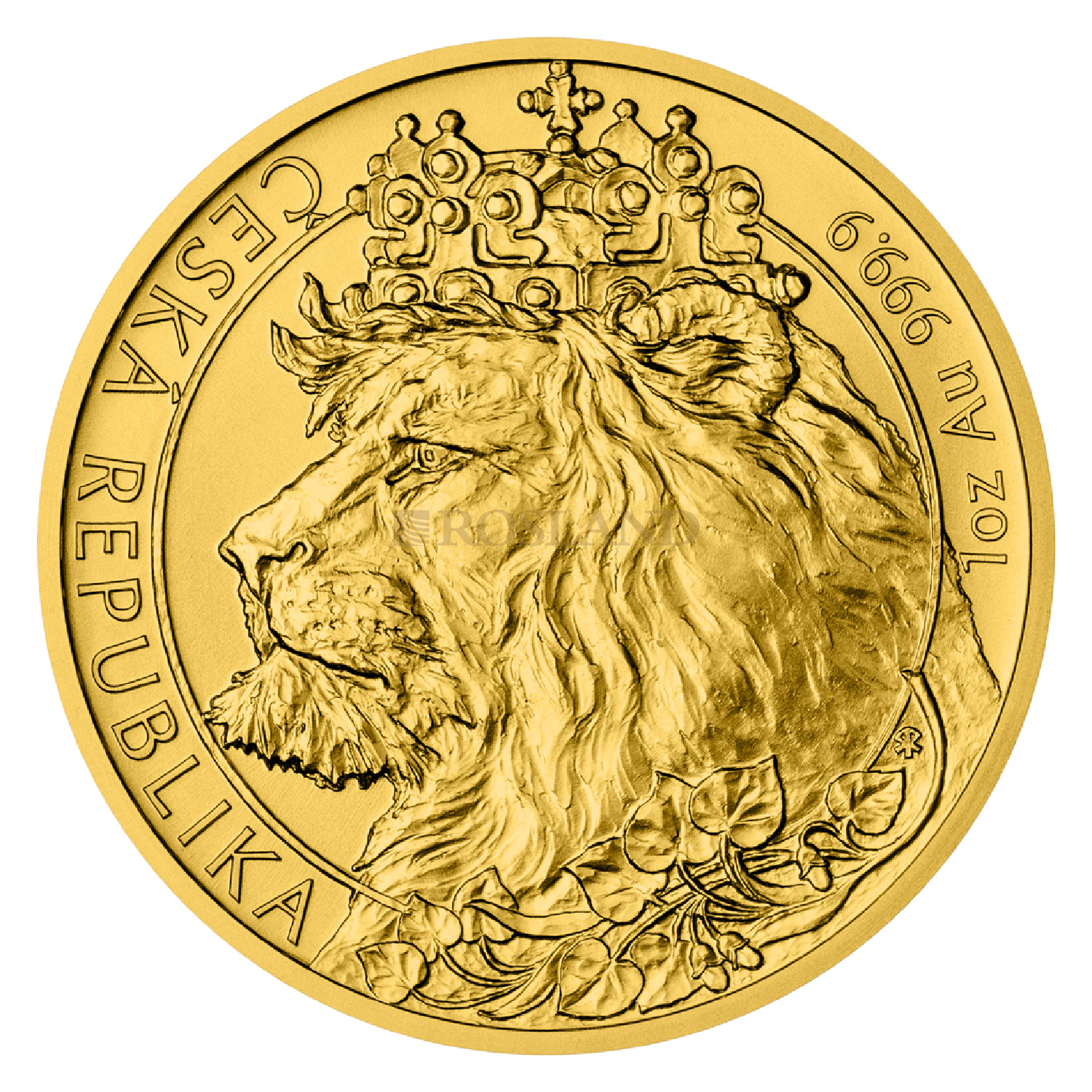 1 Unze Goldmünze Tschechischer Löwe 2021