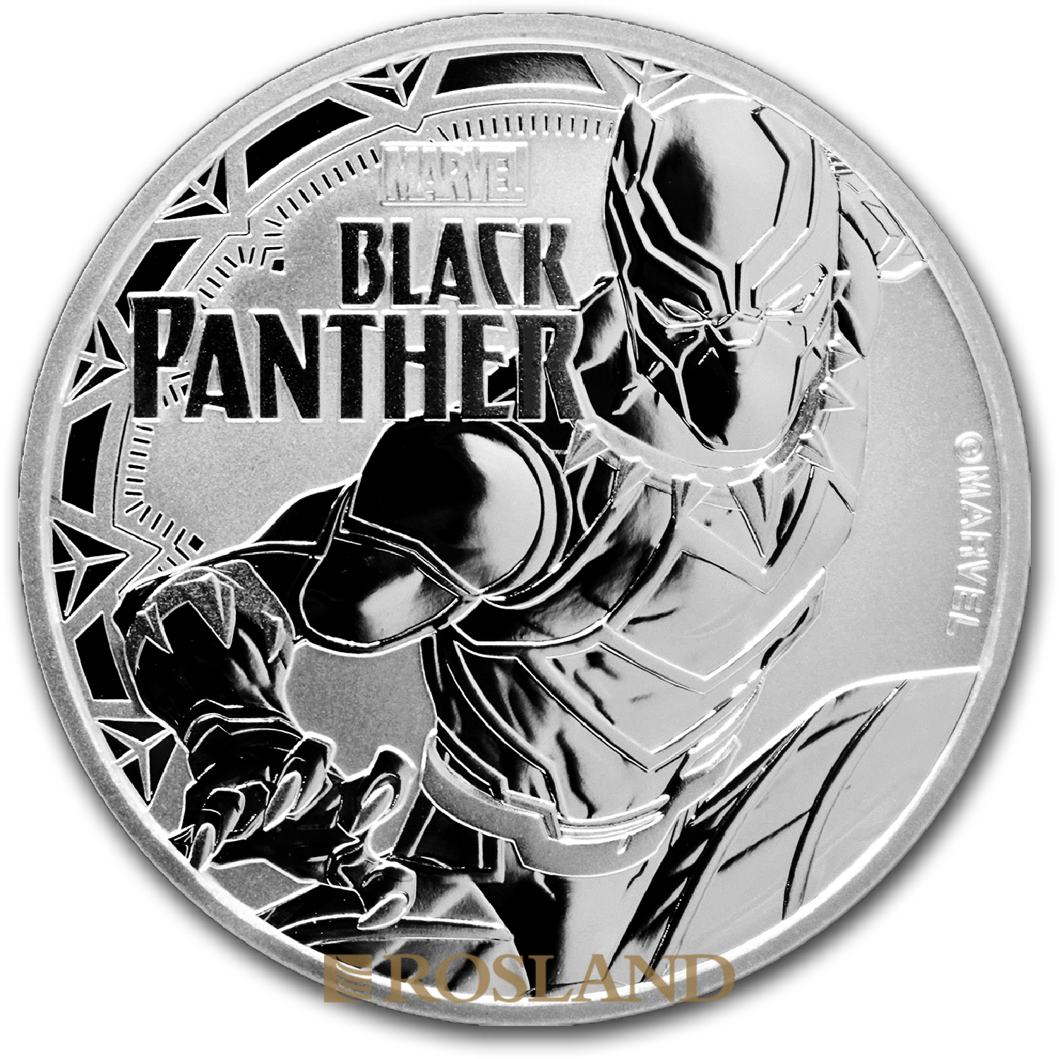 1 Unze Silbermünze Perth Mint Black Panther 2018