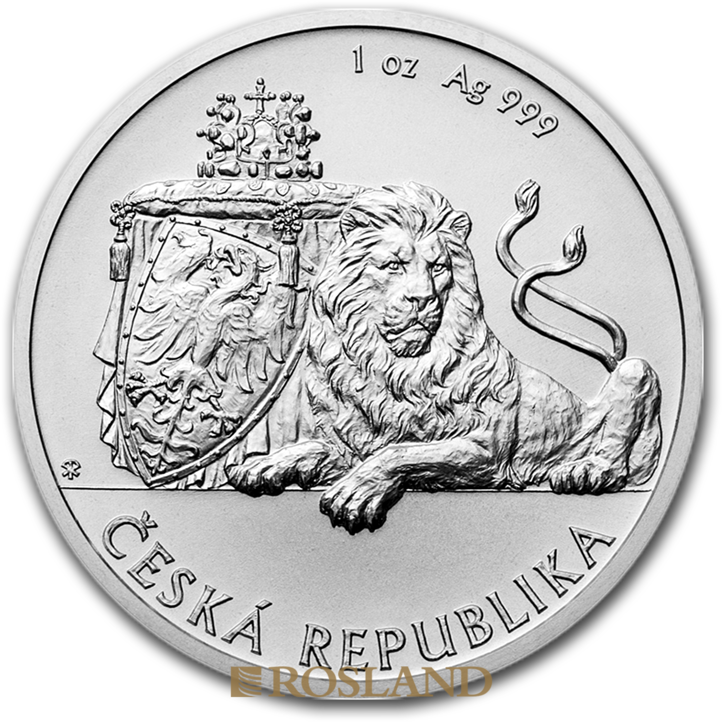 1 Unze Silbermünze Tschechischer Löwe 2017