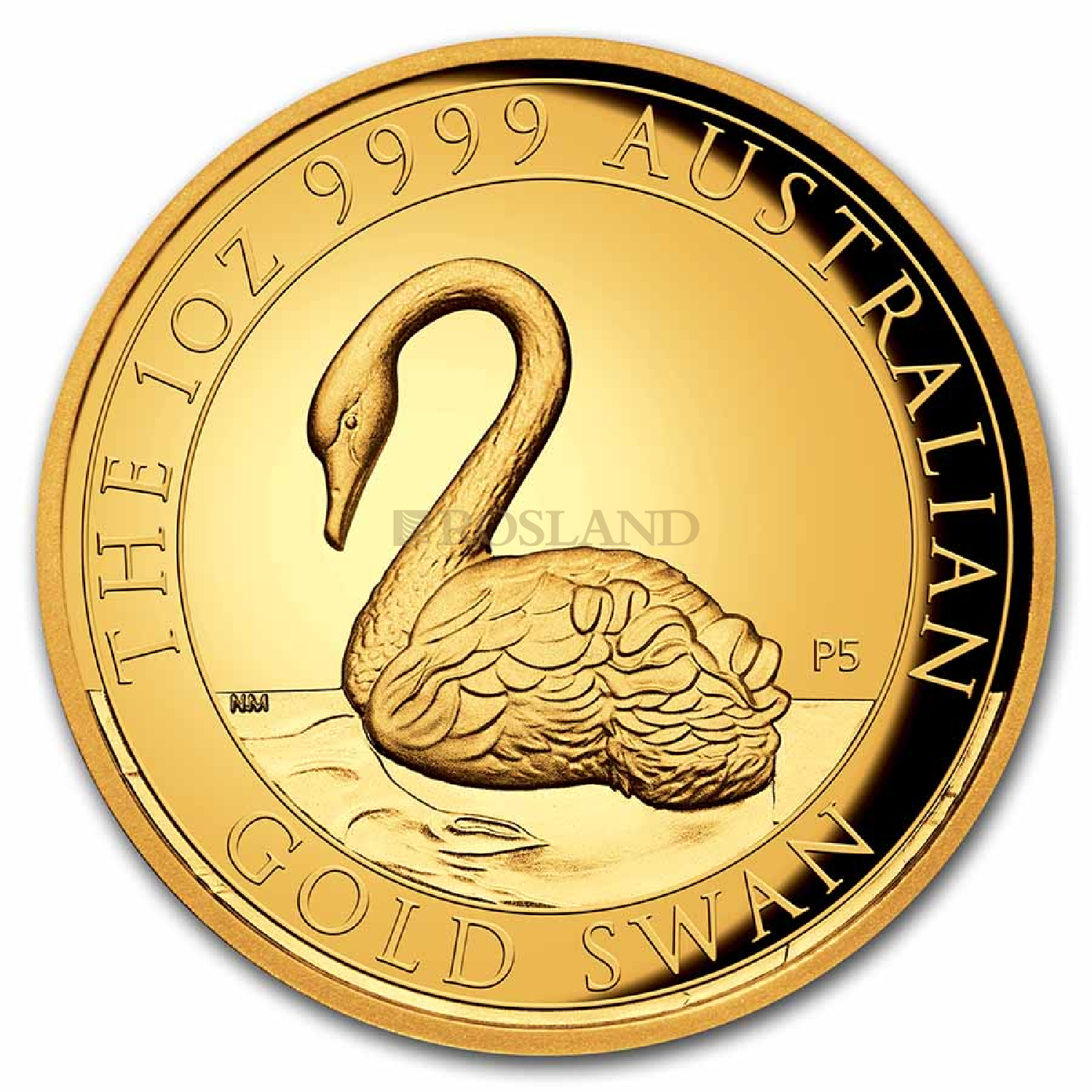 1 Unze Goldmünze Australien Schwan 2021 PP (HR, Box, Zertifikat)