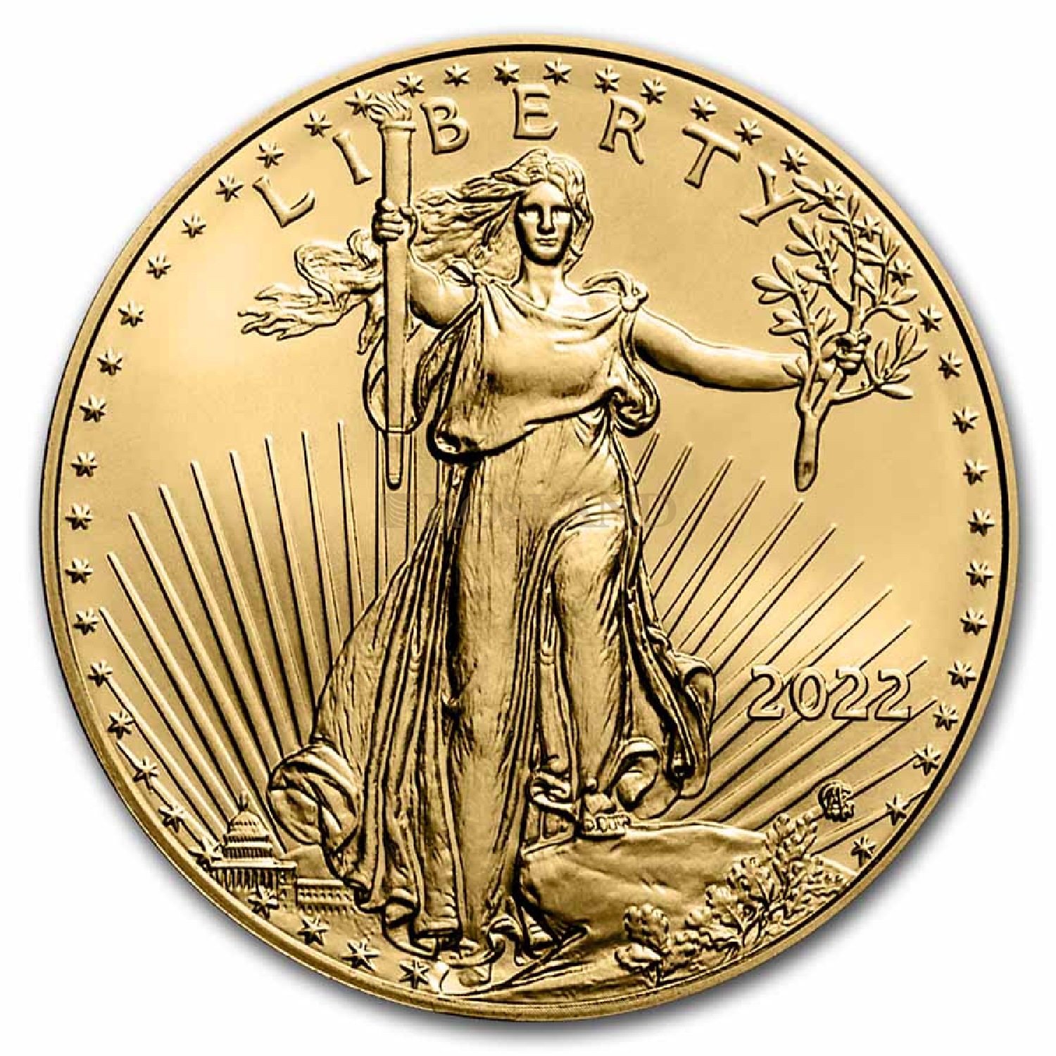 1/4 Unze Goldmünze American Eagle 2022 *Neues Design*
