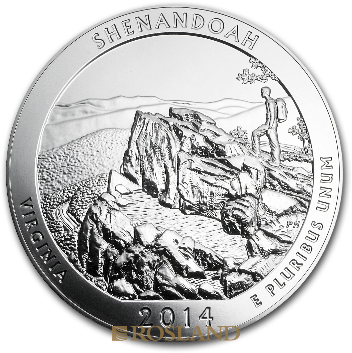 5 Unzen Silbermünze ATB Shenandoah National Park 2014