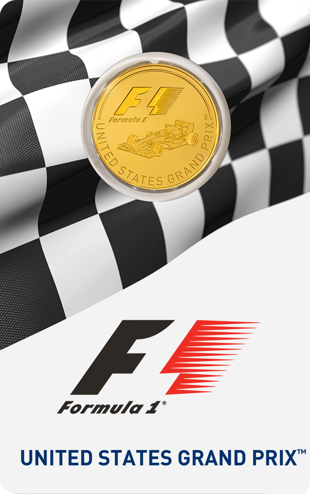 1/4 Unze Goldmünze Formel 1® United States GP™ 2016 PP (Box, Zertifikat)
