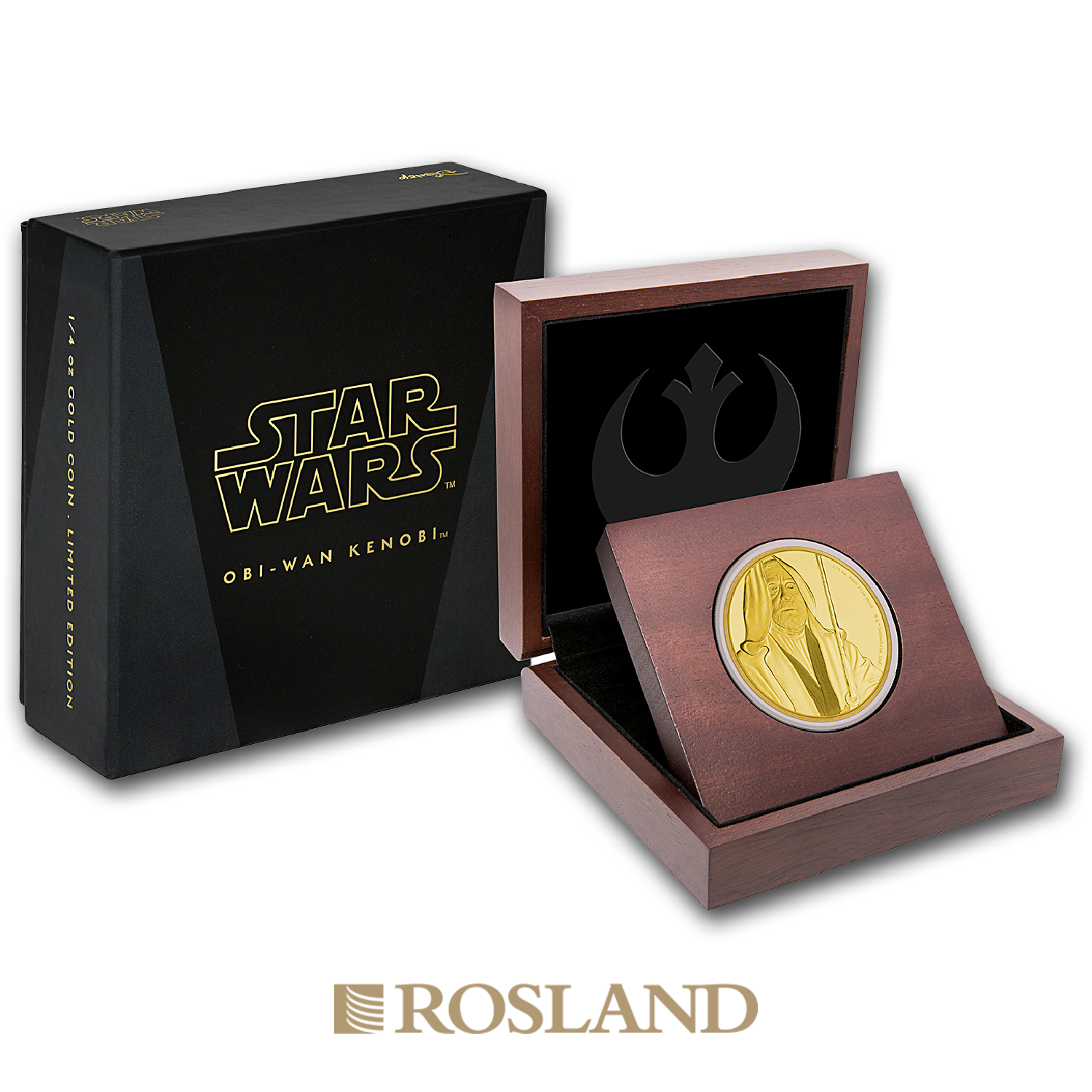 1/4 Unze Goldmünze Star Wars™ Obi-Wan Kenobi 2017 PP (Box, Zertifikat)
