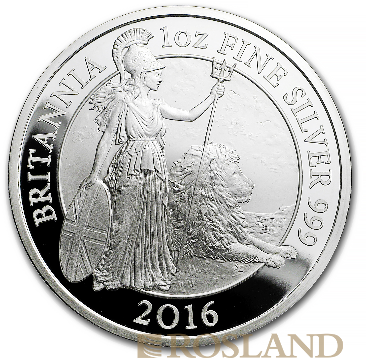 1 Unze Silbermünze Britannia 2016 PP (Box, Zertifikat)