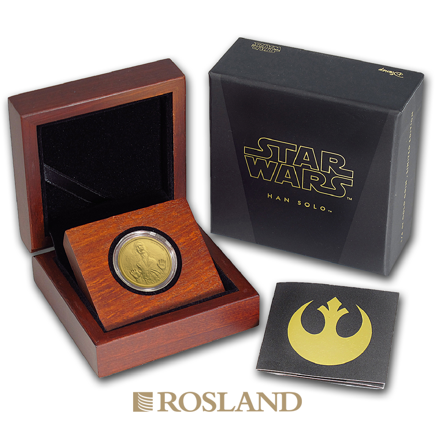 1/4 Unze Goldmünze Star Wars™ Han Solo 2016 PP (Box, Zertifikat)