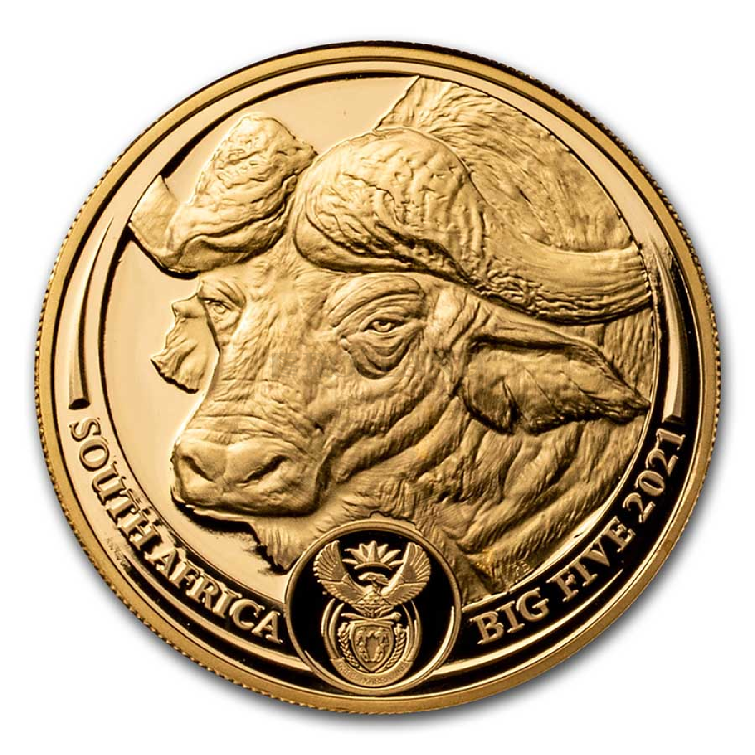 1 Unze Goldmünze Big Five Buffalo 2021 PP (Box, Zertifikat)