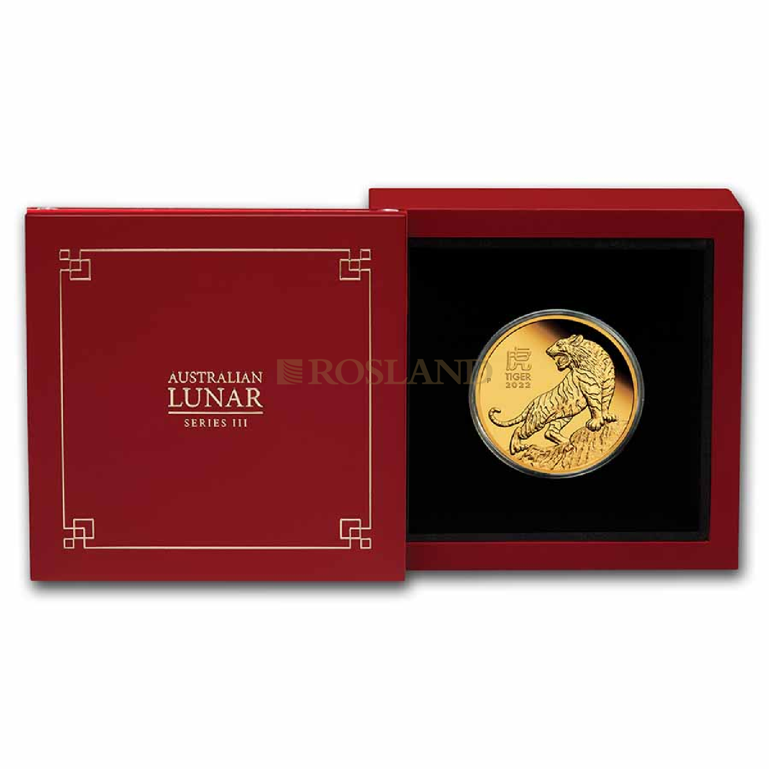 1 Unze Goldmünze Lunar 3 Tiger 2022  PP (Box, Zertifikat)