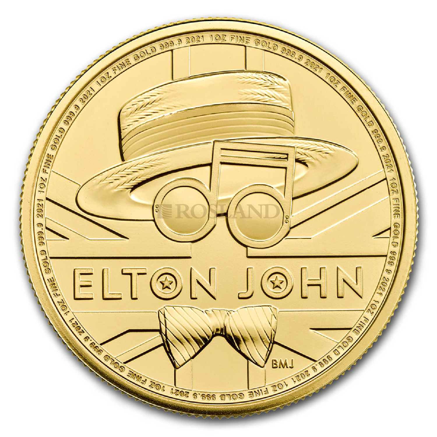 1 Unze Goldmünze GB Musiklegenden - Elton John 2021