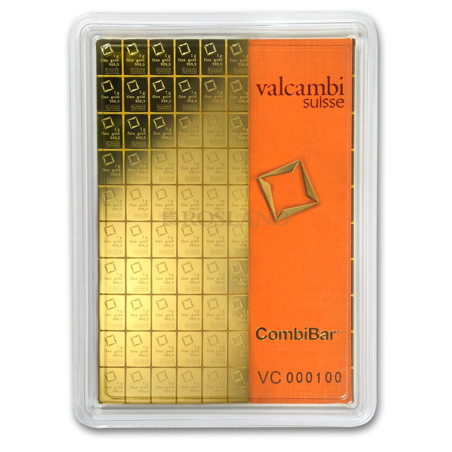 100x1 Gramm Goldbarren Valcambi CombiBar™