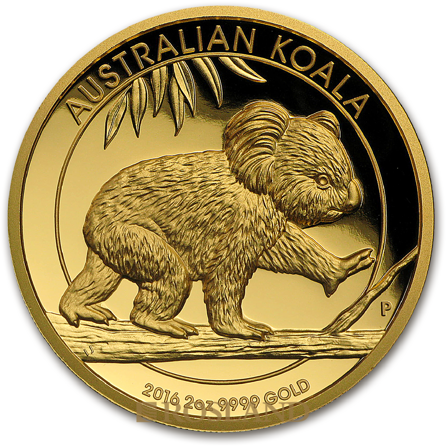 2 Unzen Goldmünze Australien Koala 2016 PP (HR, Box, Zertifikat)