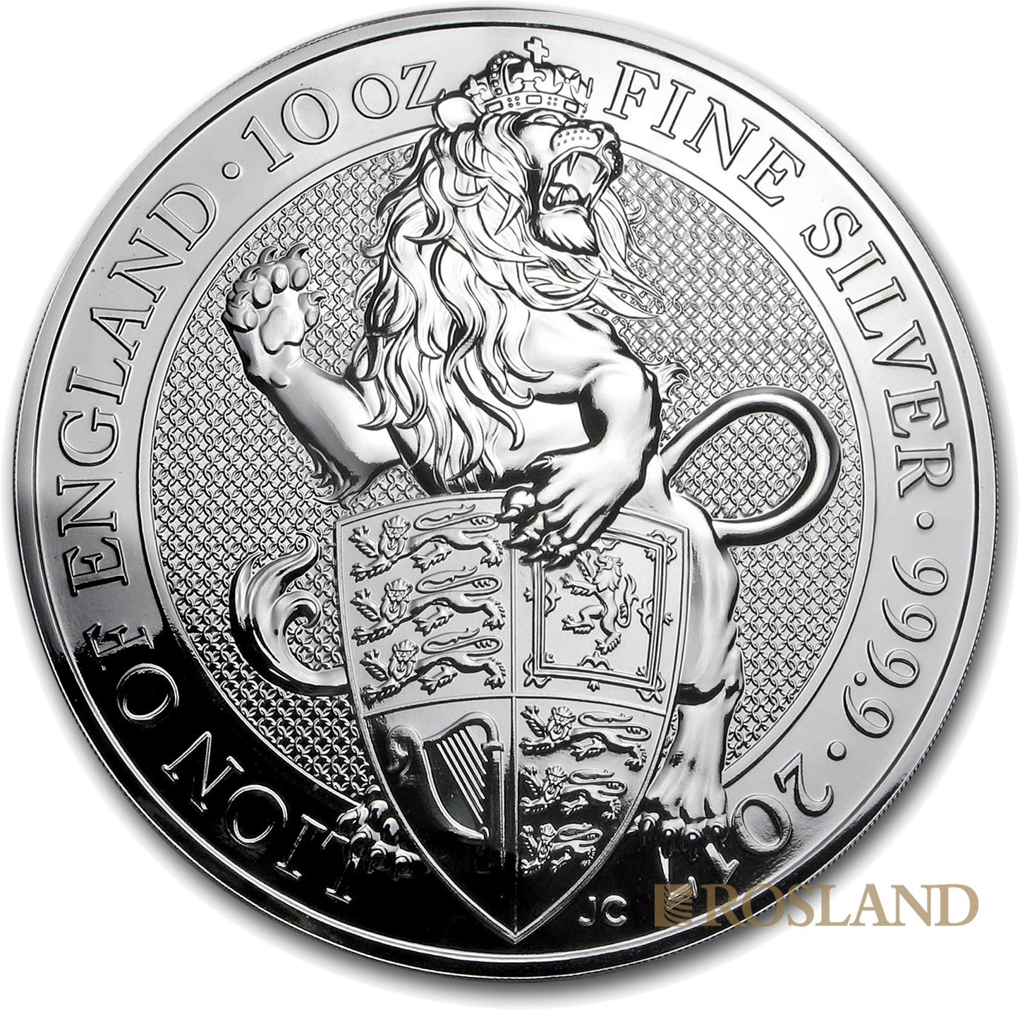 10 Unzen Silbermünze Queens Beasts Lion 2017