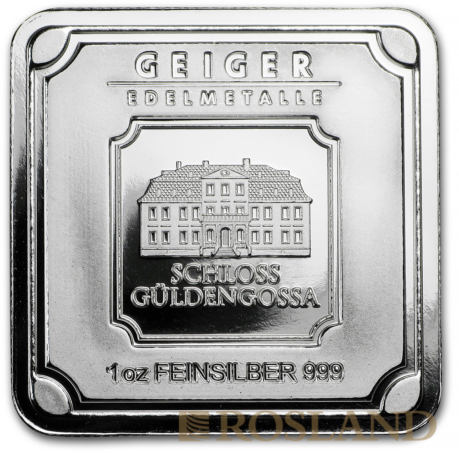 1 Unze Silberbarren Geiger Edelmetalle Square Series