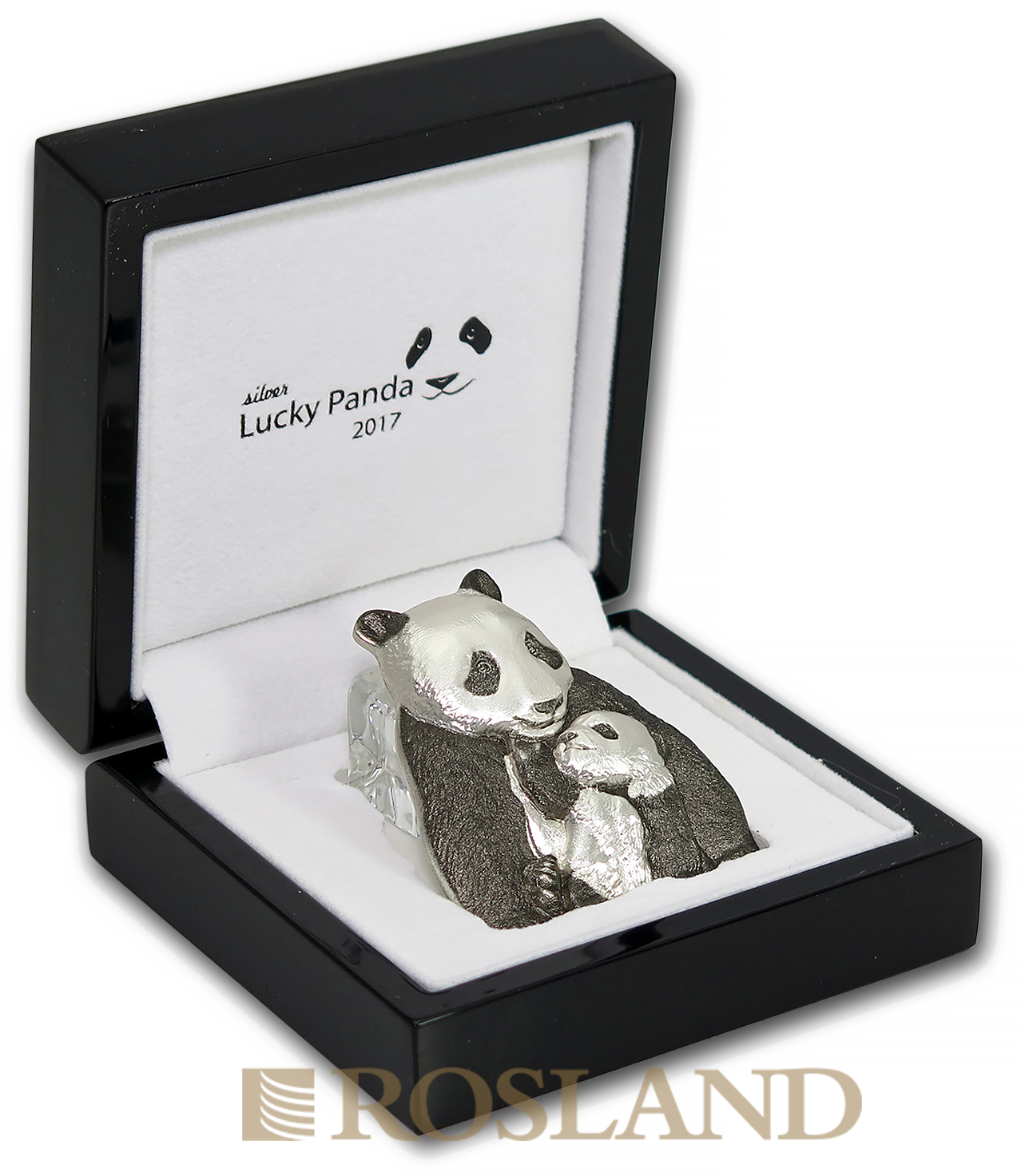 88 Gramm Silbermünze Cook Islands Lucky Panda 2017 (Box, Zertifikat)