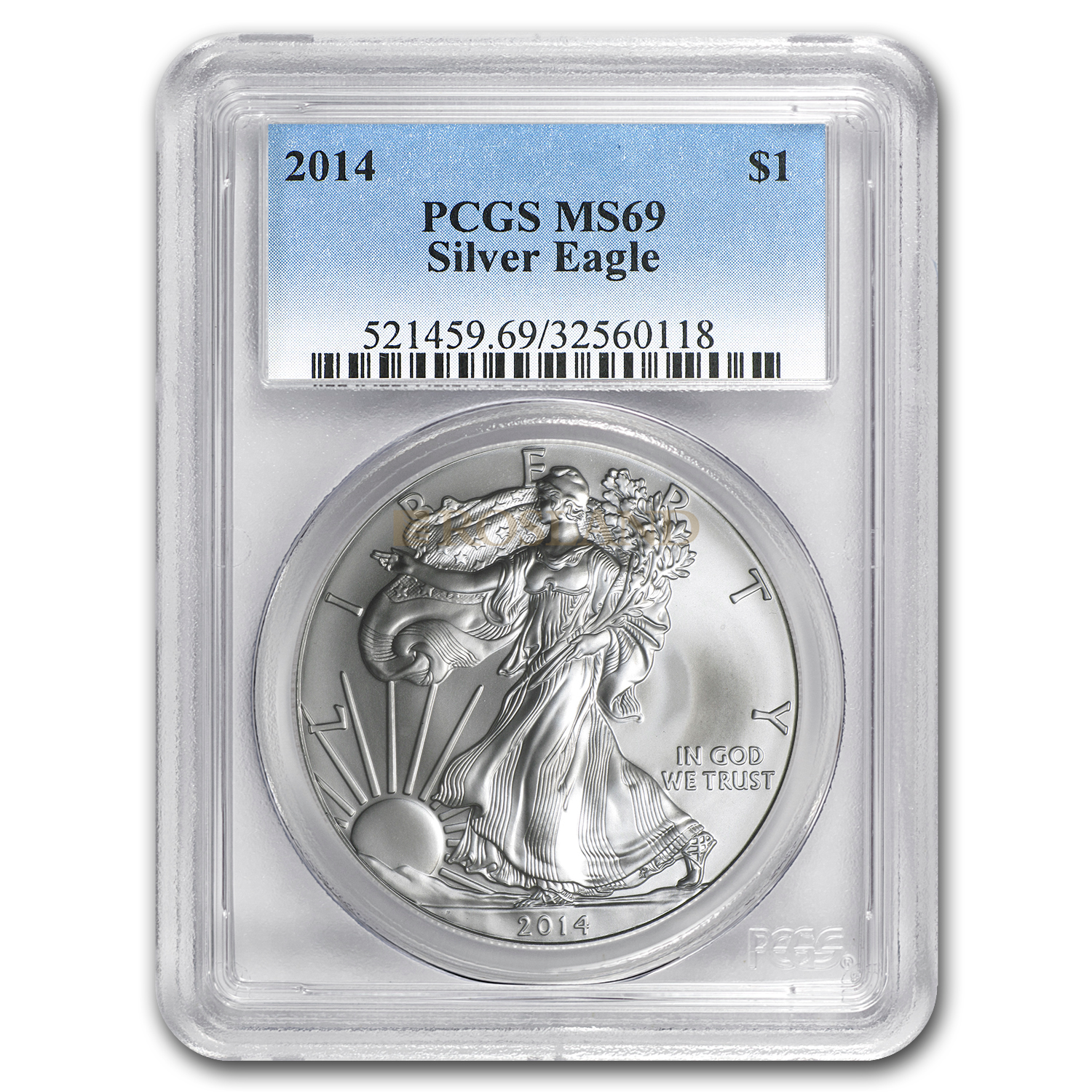 1 Unze Silbermünze American Eagle 2014 PCGS MS-69