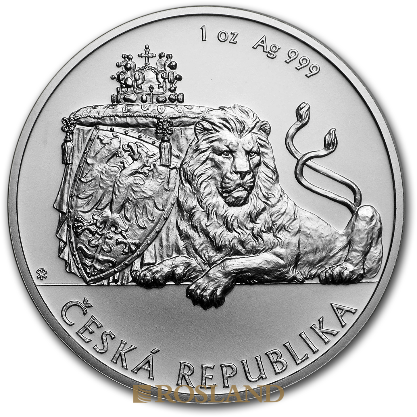 1 Unze Silbermünze Tschechischer Löwe 2019