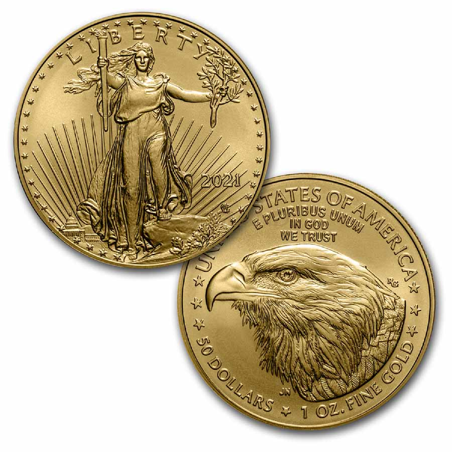 1 Unze Goldmünze American Eagle 2021 *Neues Design*