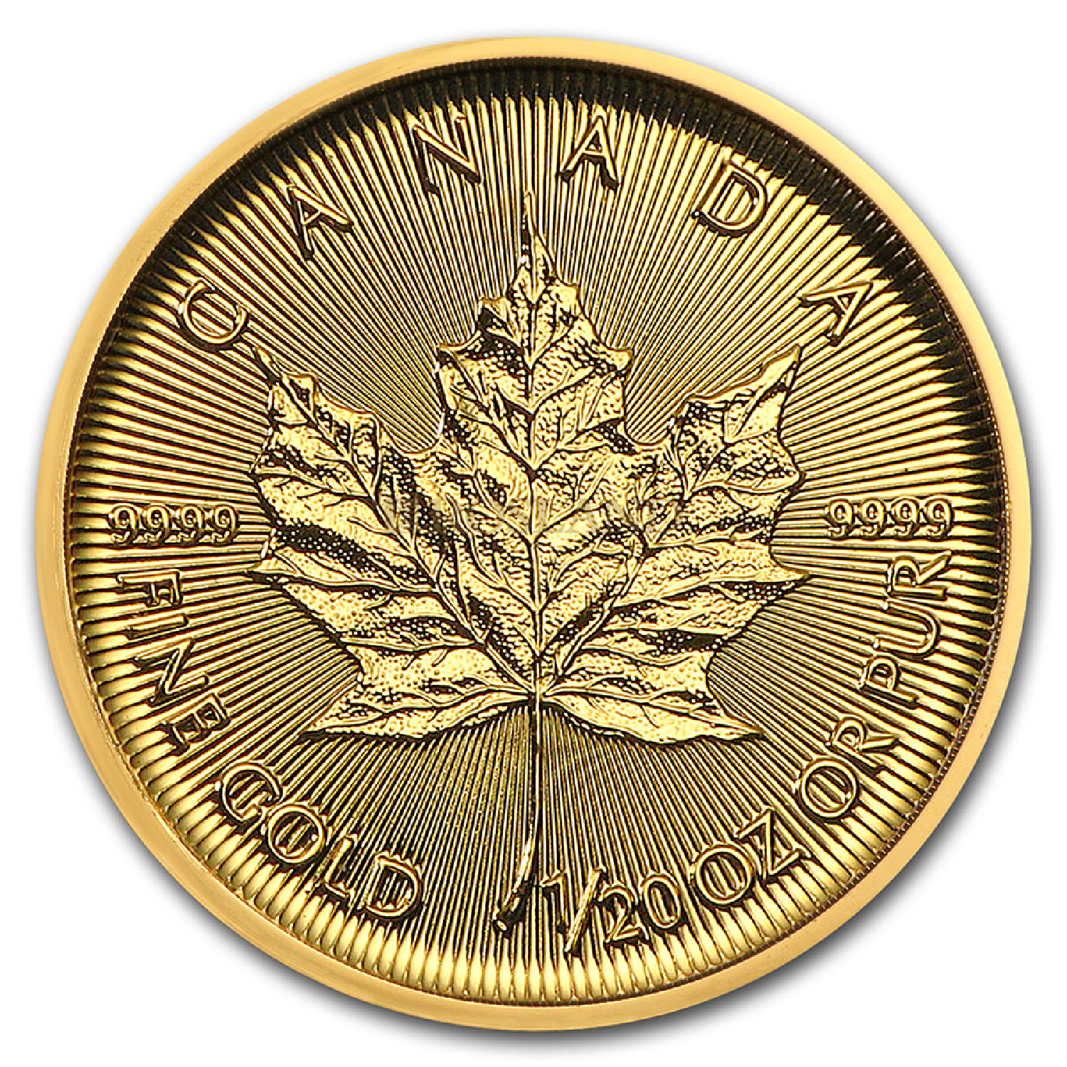 1/20 Unze Goldmünze Kanada Maple Leaf 2021