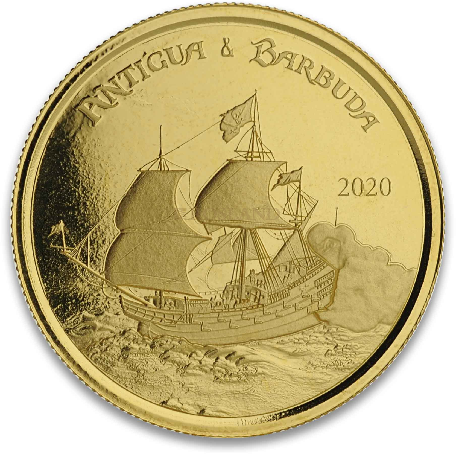 1 Unze Goldmünze EC8 Antigua & Barbuda Rum Runner 2020 (Blister, Zertifikat)