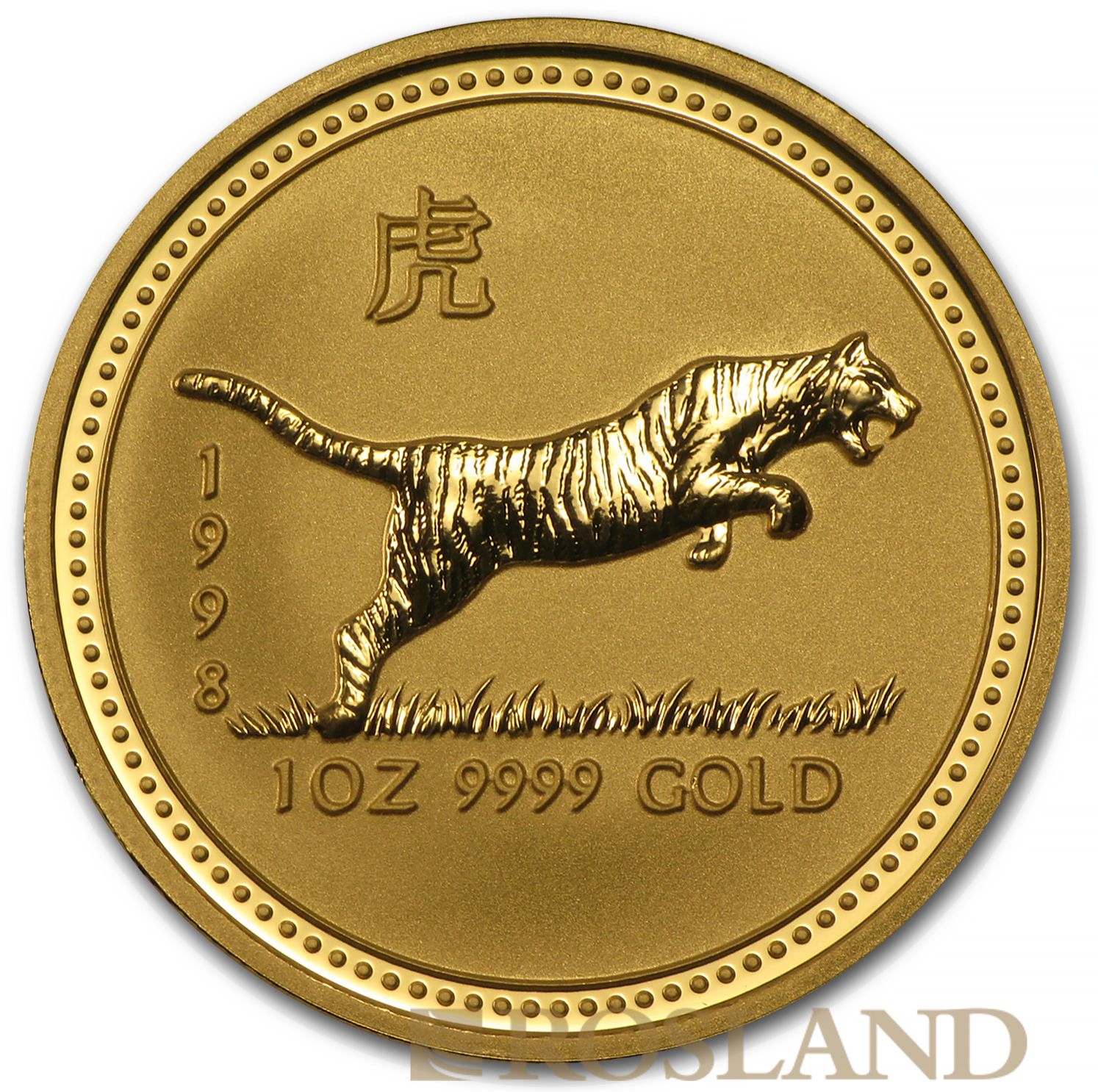 1 Unze Goldmünze Australien Lunar 1 Tiger 1998