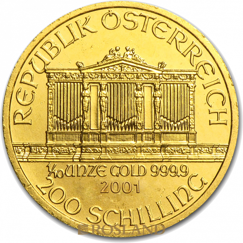 1 10 unze gold philharmoniker